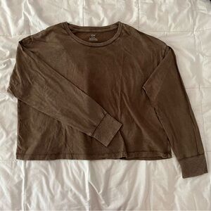 Aerie long sleeve cropped tee